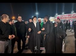 بازدید حجت الاسلام موسوی فرد نماینده ولی فقیه در خوزستان از موکب فولاد اکسین خوزستان